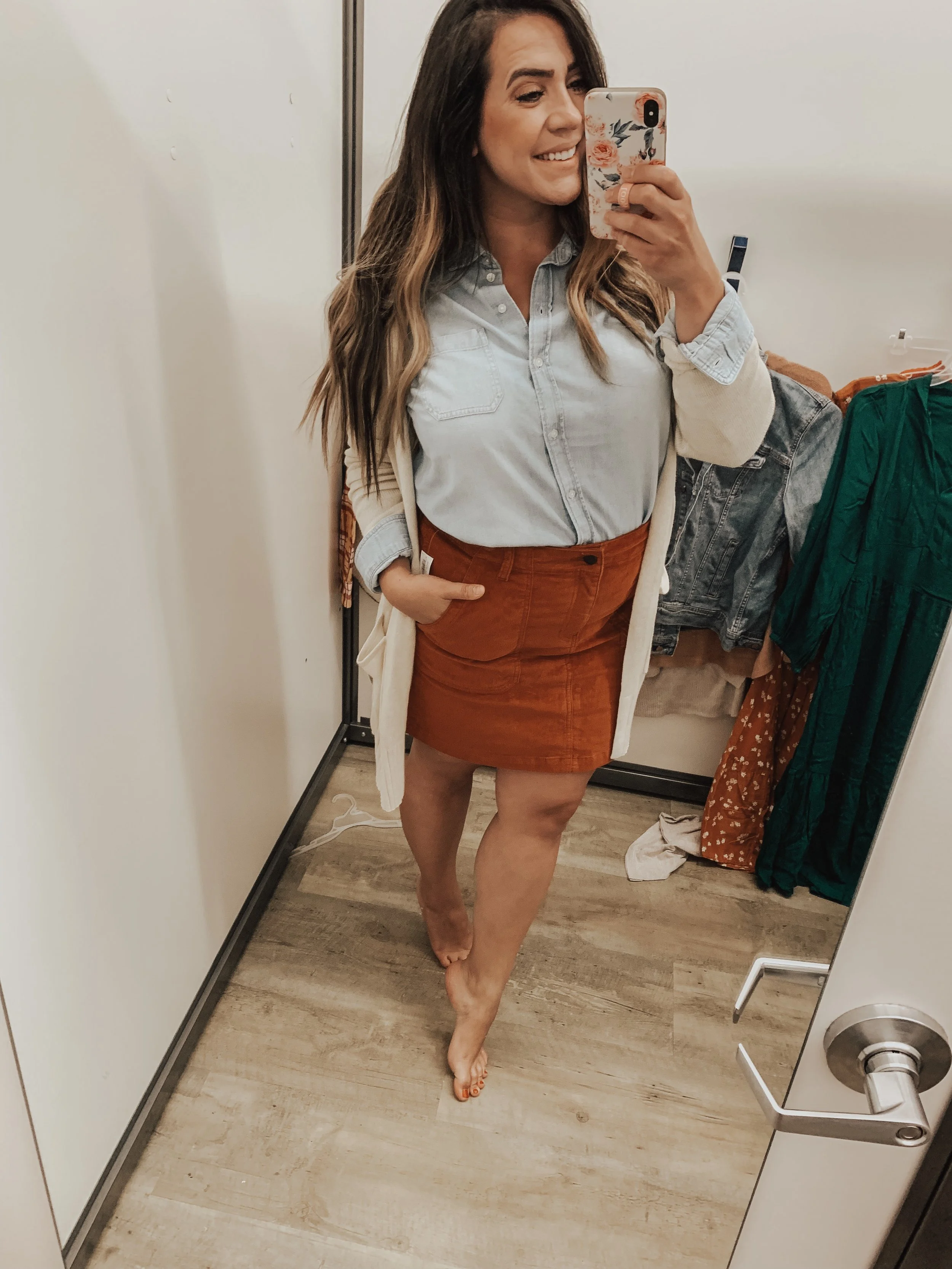 Brown suede clearance skirt old navy